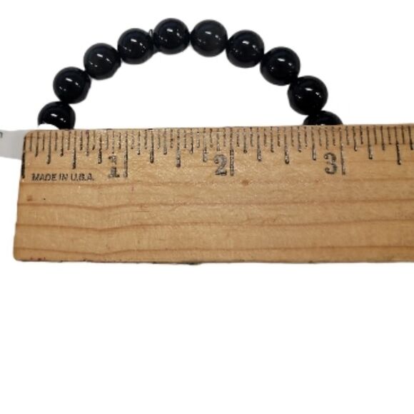 Obsidian Stone Bracelet - Picture 3 of 3